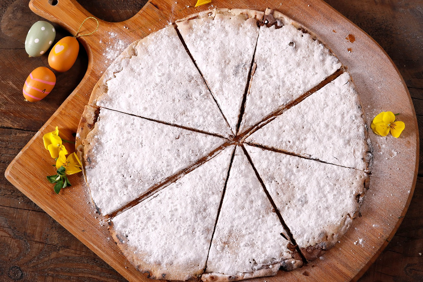 Pizzolo de Zoete (dessert) pizza uit Sicilie