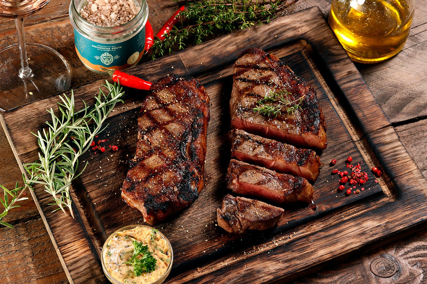The Black Entrecote met Rookzout van Zeeuwsche Zoute