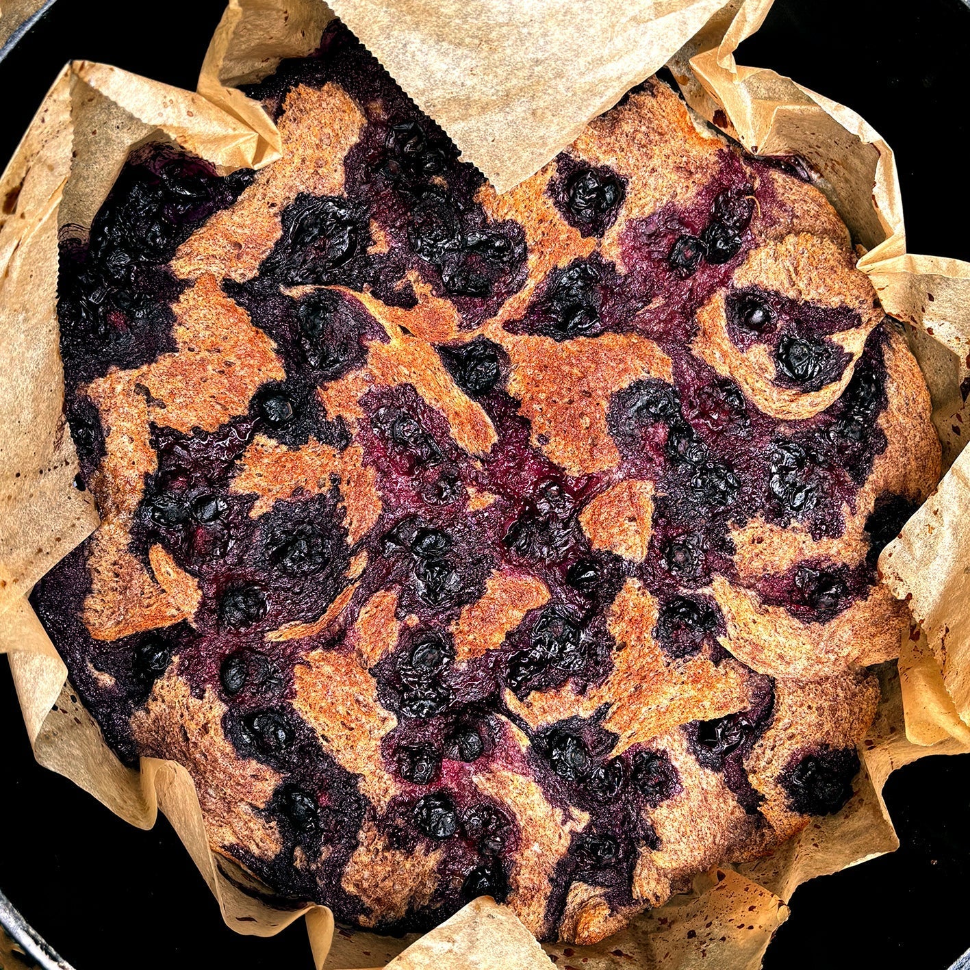 Dutch Oven Blue Berry French Toast - The best Outdoor breakfast