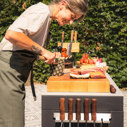 Braaimaster Grillspieshouder zijkant