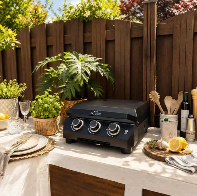 Patton - Vigor D300 Plancha Gasbarbecue met Deksel