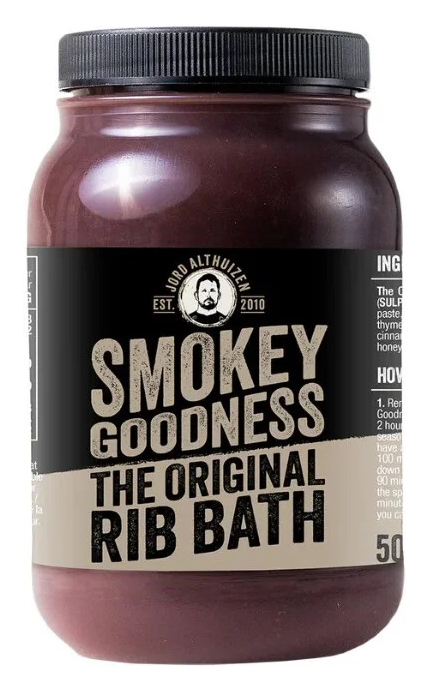 Smokey Goodness sauce the original rib bath voor spareribs