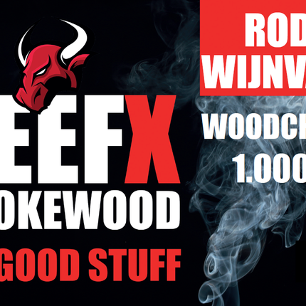 BEEFX Smokewood BEEFX - Smokewood Rode Wijn Chunks 1 kg