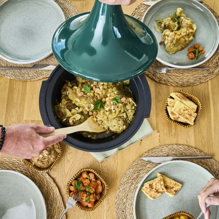 Big Big Green Egg Peugeot Atlas Tajine 30 cm bosgroen