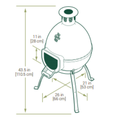 Big Green Egg Big Green Egg - Chiminea haard