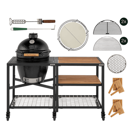 Big Green Egg Big Green Egg - The Onyx Essential outdoor kitchen set Acacia