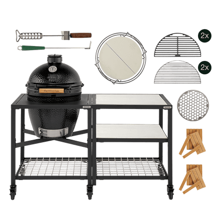 Big Green Egg Big Green Egg - The Onyx Large Essential outdoor kitchen RVS