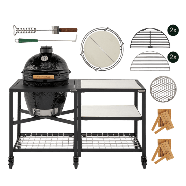 Big Green Egg Big Green Egg - The Onyx Large Essential outdoor kitchen RVS