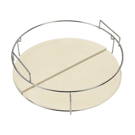 Big Green Egg Conveggtor Basket + 2 half moon conveggtor stone