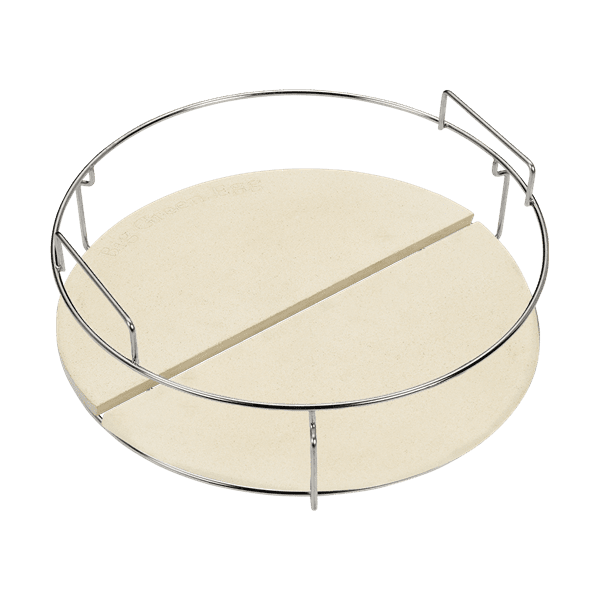 Big Green Egg Conveggtor Basket + 2 half moon conveggtor stone