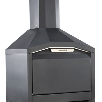 Braaimaster single black gesloten vooraanzicht