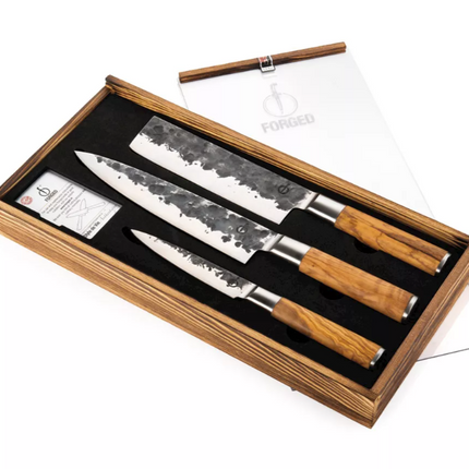 Forged Forged - Olive 3-delige messenset