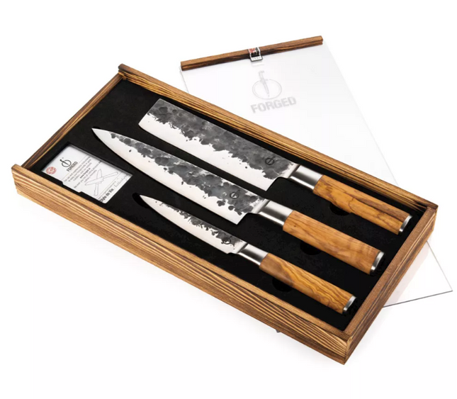 Forged Forged - Olive 3-delige messenset