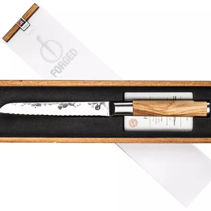 Forged Forged - Olive Universeel mes gekarteld