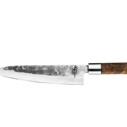 Forged Forged - VG10 Koksmes met leren hoes