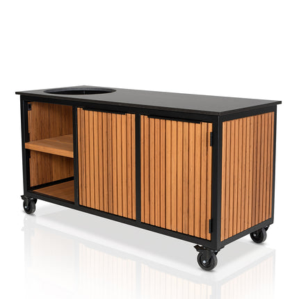 Fraaii Buitenkeukens Fraaii Inferno Bamboo Teak Oil Rhombus Inferno