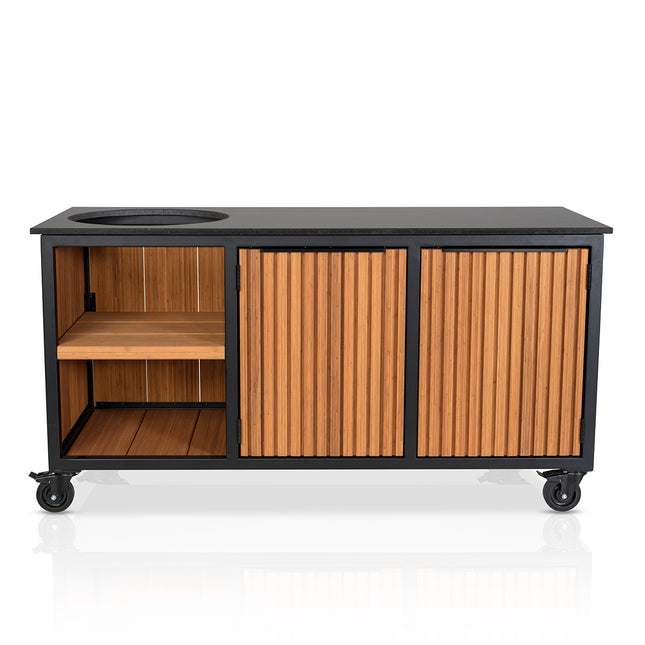 Fraaii Buitenkeukens Fraaii Inferno Bamboo Teak Oil Rhombus Inferno XL