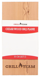 GrillTeam GrillTeam - Cedar houten plank 30 cm (set 2)