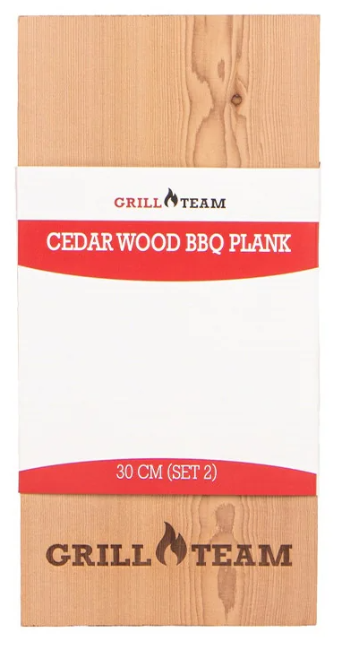 GrillTeam GrillTeam - Cedar houten plank 30 cm (set 2)