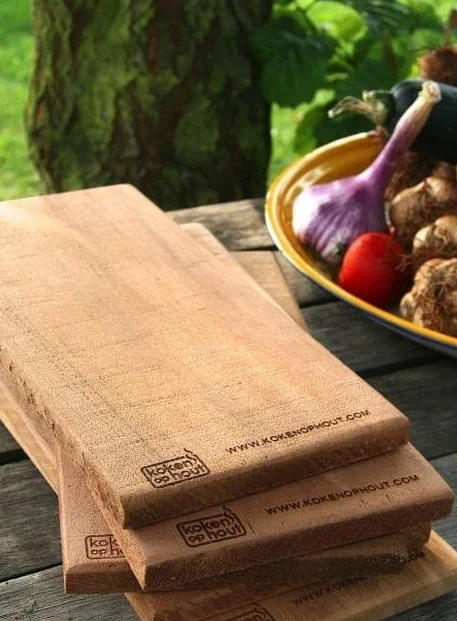 Koken op hout Koken op hout - Cederhouten BBQ-plank