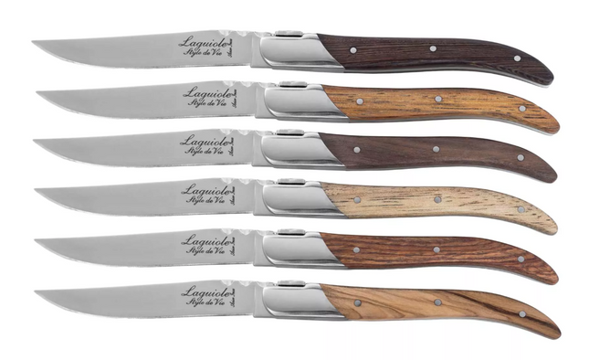 Laguiole Laguiole - Luxury Line Steakmessen Gemengd hout