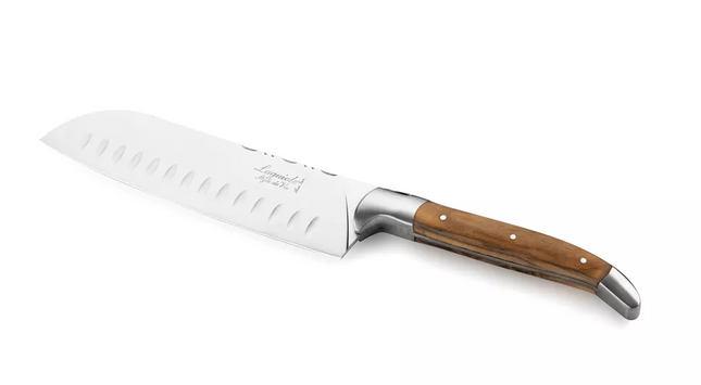 Laguiole Luxury Line Santokumes Olijfhout met houten