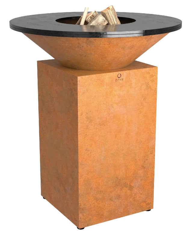 Ofyr Heritage Classic 85 corten vuurschaal plancha vooraanzicht