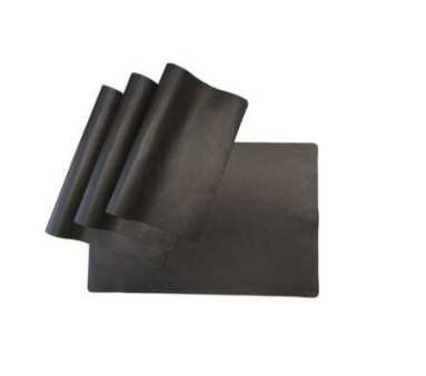 OFYR OFYR - placemats leer zwart 4 stuks