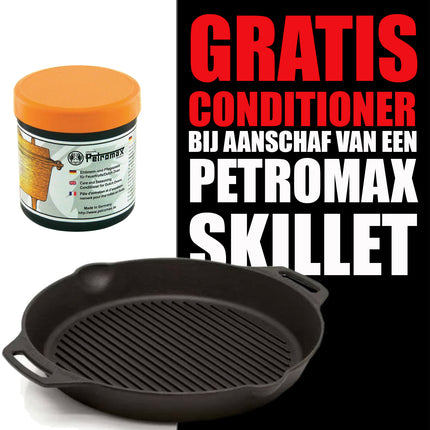 Petromax Petromax - Gietijzeren Grill Skillet 2 handvatten