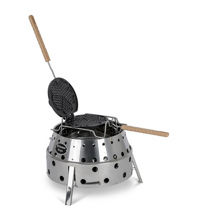 Petromax Petromax - Gietijzeren Wafelijzer met draaiframe