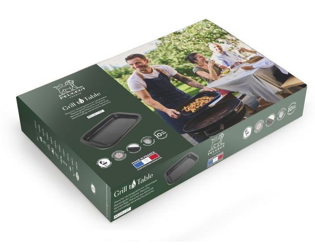 Peugeot France Peugeot France Grill to Table BBQ schaal rechthoekig zwart