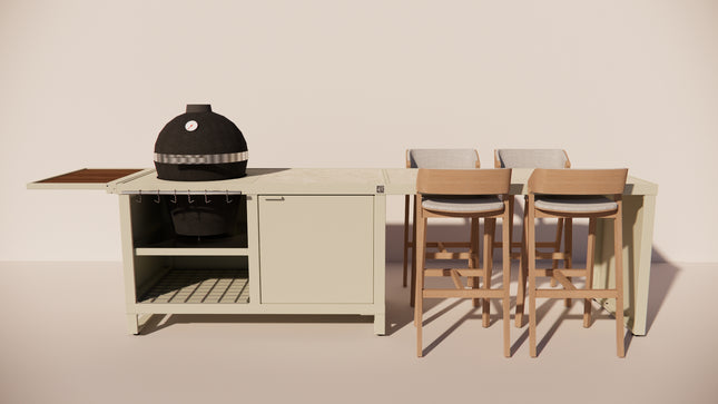 Roostr Buitenkeukens Roostr Buitenkeukens Duo met Kamado en 4 persoons bar