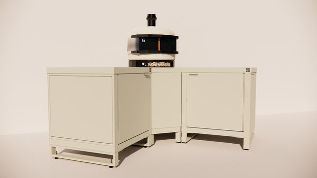 Roostr Buitenkeukens Rubix Corner met Singles (Taupe)