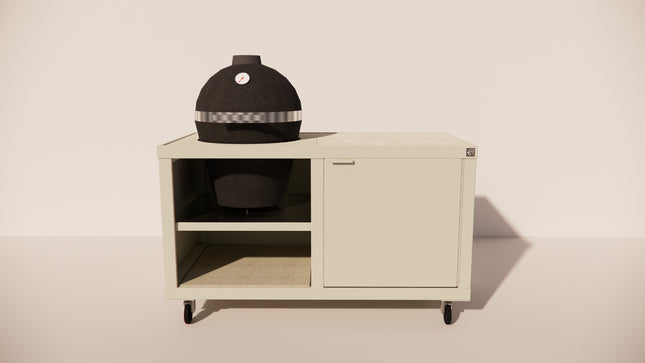 Roostr Buitenkeukens Rubix Duo met wielen en met kamado insert (Taupe)