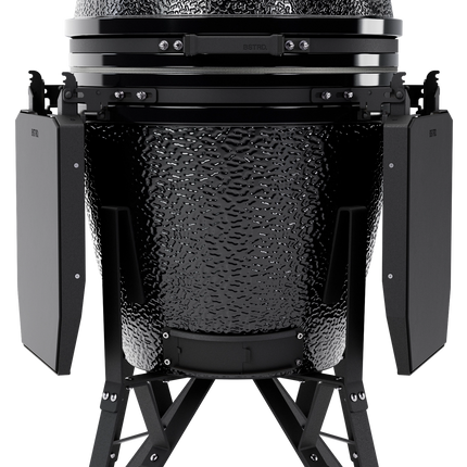 The Bastard kamado Core Large Gloss Graphite Complete vooraanzicht