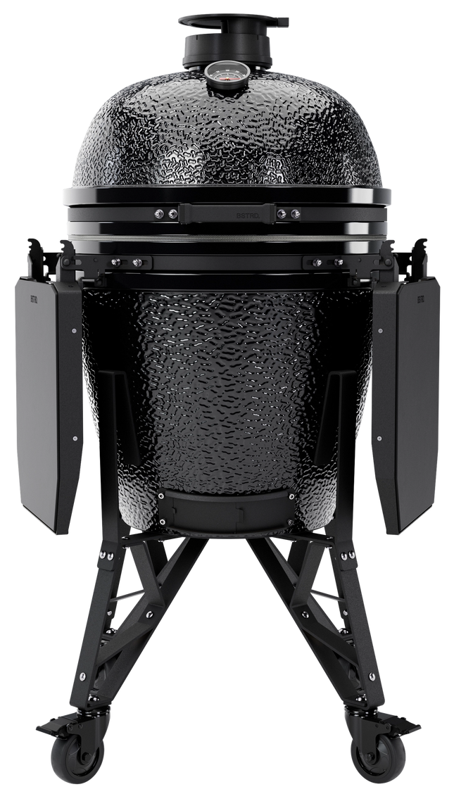 The Bastard kamado Core Large Gloss Graphite Complete vooraanzicht