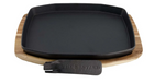 The Bastard Sizzling Plate & Holder Cast Iron