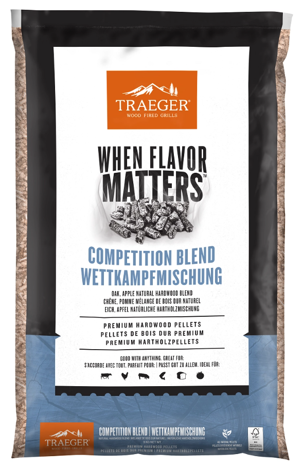 Traeger Wood Fired Grills Traeger Wood Fired Grills - FSC Competitie Blend Pellets 9kg