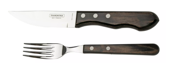 Tramontina Churrasco Tramontina Churrasco 2-delige steakbestekset UITLOPEND