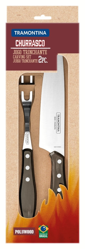 Tramontina Churrasco Tramontina Churrasco Carving set, 2-delig - Bruin