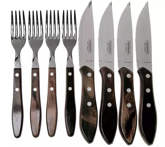 Tramontina Churrasco Tramontina Churrasco Jumbo 8-delige steakbestekset UITLOPEND