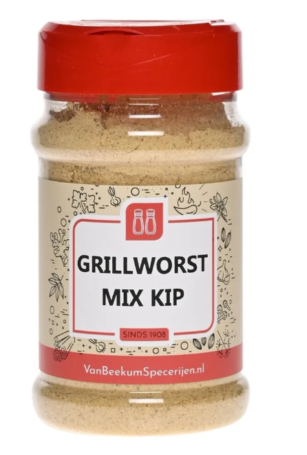 Van Beekum Specerijen Grillworst Mix Kip - 130 gram