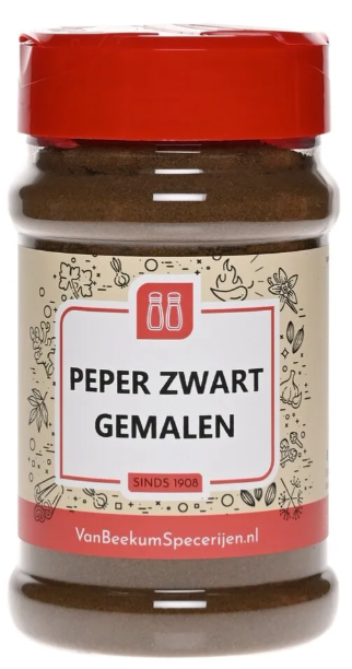 Van Beekum Specerijen Peper Zwart Gemalen - 150 gram