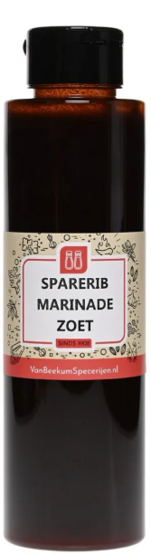 Van Beekum Specerijen Sparerib Marinade Zoet Knijpfles - 500 ml