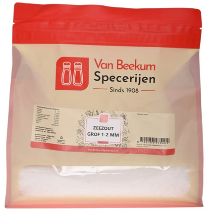 Van Beekum Specerijen Zeezout Grof 1-2 mm - 320 gram