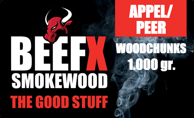 BEEFX Smokewood BEEFX - Smokewood Appel / Peer Chunks 1 kg
