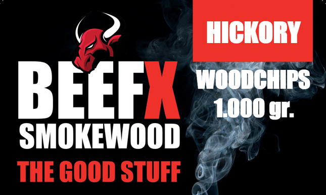 BEEFX Smokewood BEEFX - Smokewood Hickory Chips 1 kg