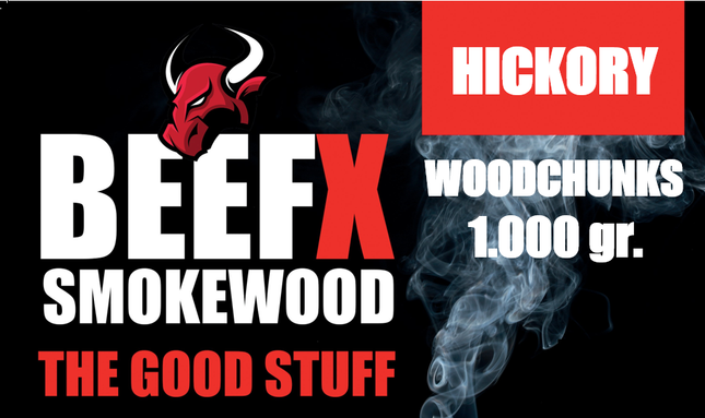 BEEFX Smokewood BEEFX - Smokewood Hickory Chunks 1 kg