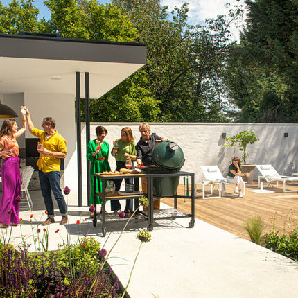 Big Green Egg Big Green Egg - Large in Egg Frame + Expansion Frame Full RVS