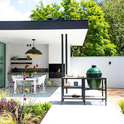 Big Green Egg Big Green Egg - Large in Egg Frame + Expansion Frame Wood & Grid